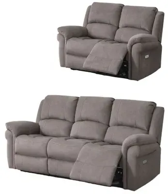 Wentworth 3+2 Recliner Sofa Suite - Clay, Velvet