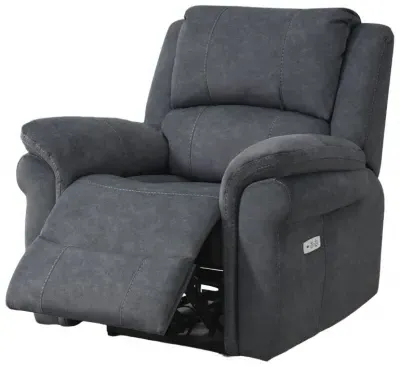 Wentworth Reclining Armchair - Grey, Velvet image