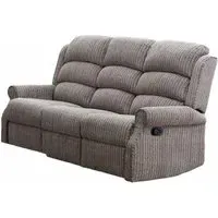 Windsor 3-Seater Recliner Sofa - Latte, Fabric