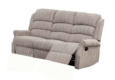 Windsor 3-Seater Recliner Sofa - Natural, Fabric