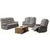 Windsor 3-Seater Recliner Sofa Suite - Latte, Fabric