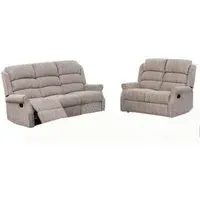 Windsor 3+2 Recliner Sofa Suite - Natural, Fabric