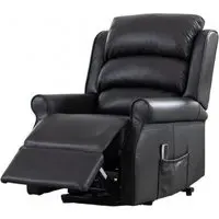 Windsor Dual Motor Recliner Armchair with Lift and Tilt - Black