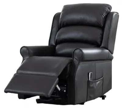 Windsor Dual Motor Recliner Armchair with Lift and Tilt - Black