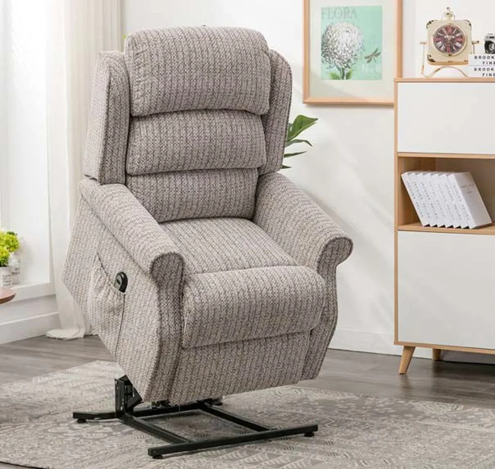 Windsor Electric Recliner Armchair with Lift and Tilt - Natural