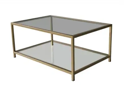 Amberley Coffee Table - Gold, Glass image