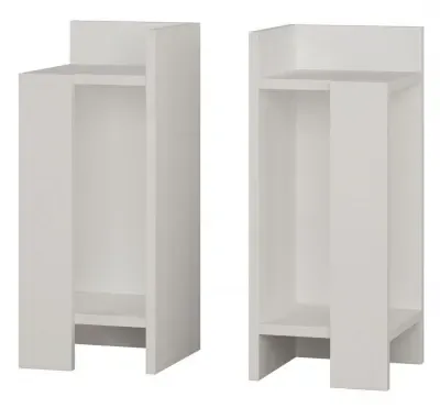 Bolivia Bedside Cabinet Set of 2 - White image