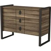 Lorena Chest of Drawers - Walnut, Black