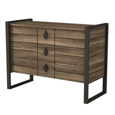 Lorena Chest of Drawers - Walnut, Black image