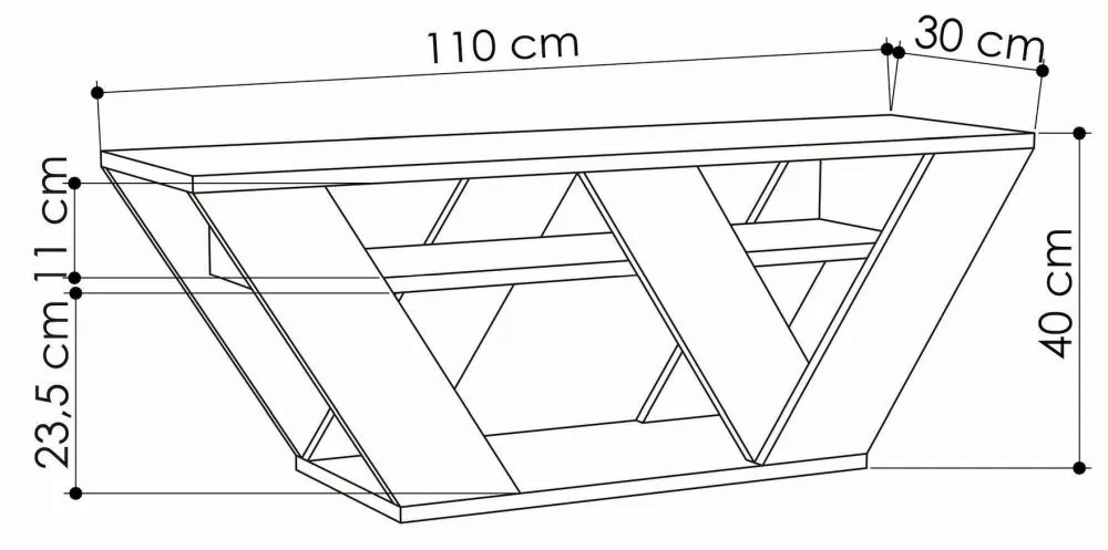 Pellston TV Unit - Oak