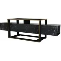 Weldona TV Unit - Black Marble Effect