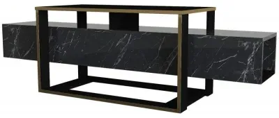 Weldona TV Unit - Black Marble Effect image