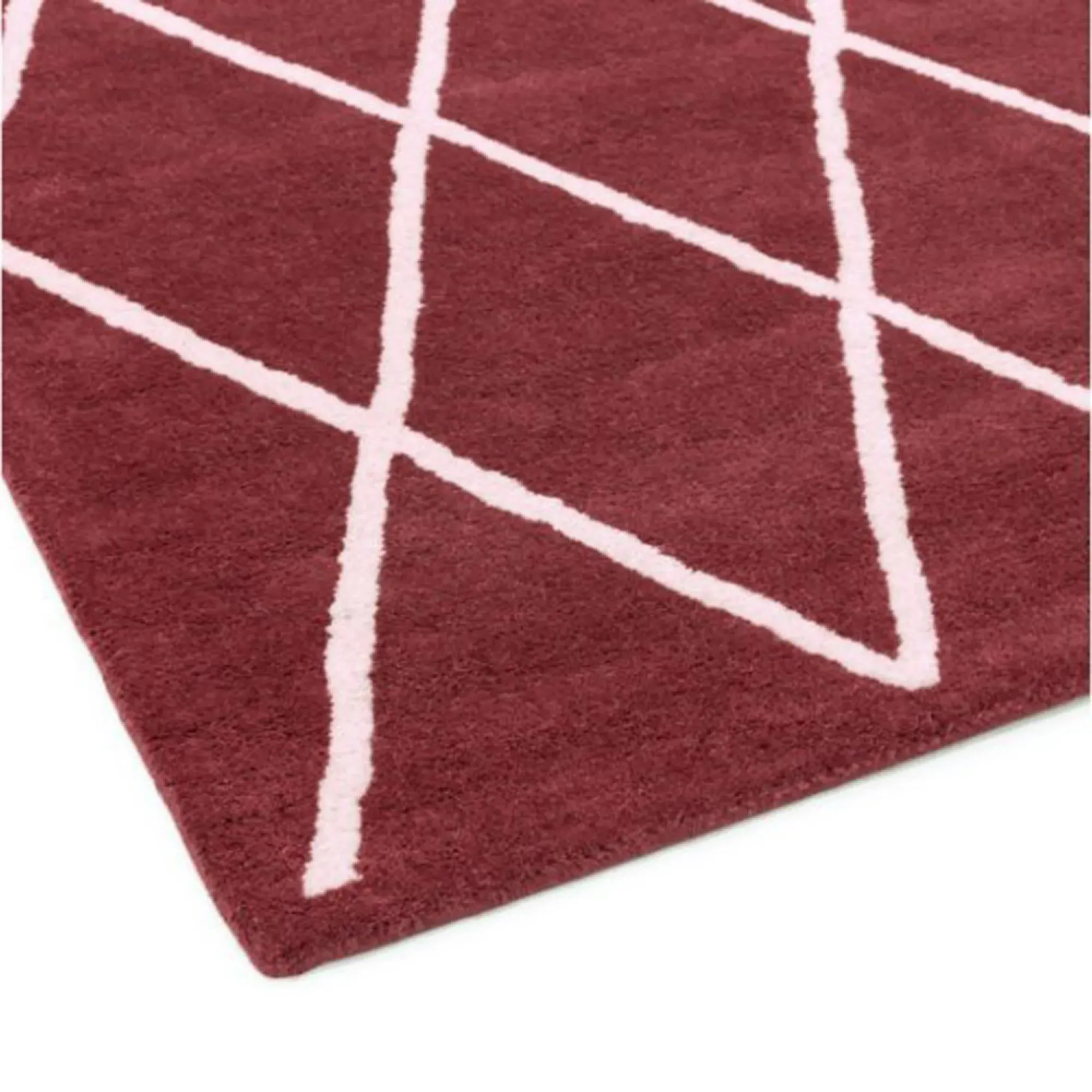 Albany Diamond Rug - Berry