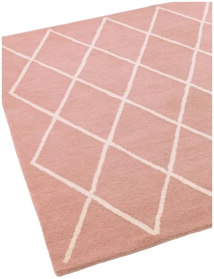 Albany Diamond Rug - Pink