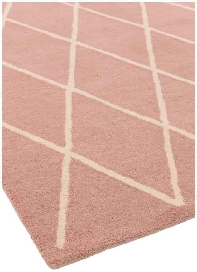 Albany Diamond Rug - Pink