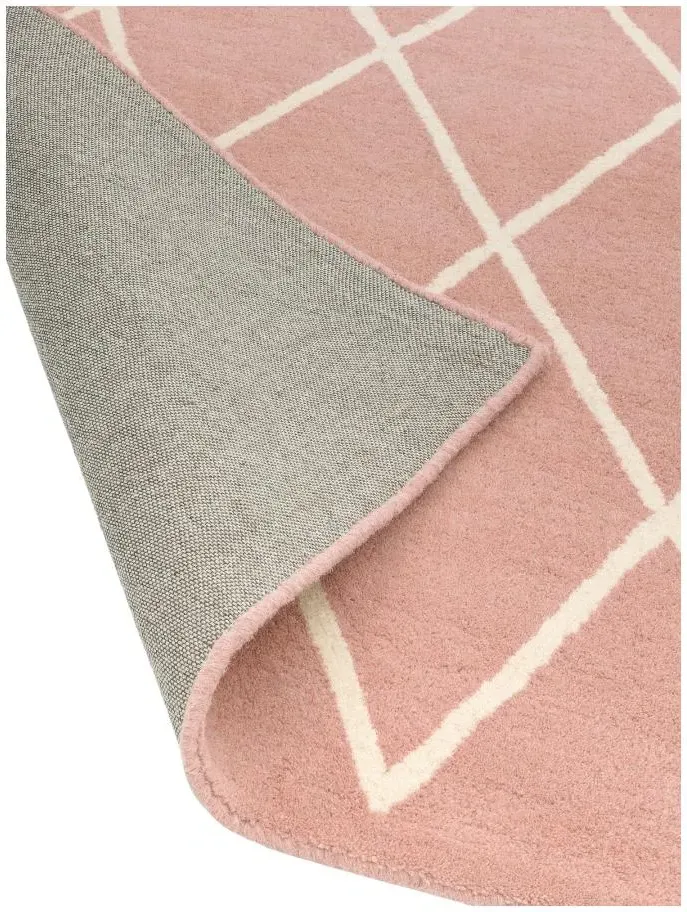 Albany Diamond Rug - Pink