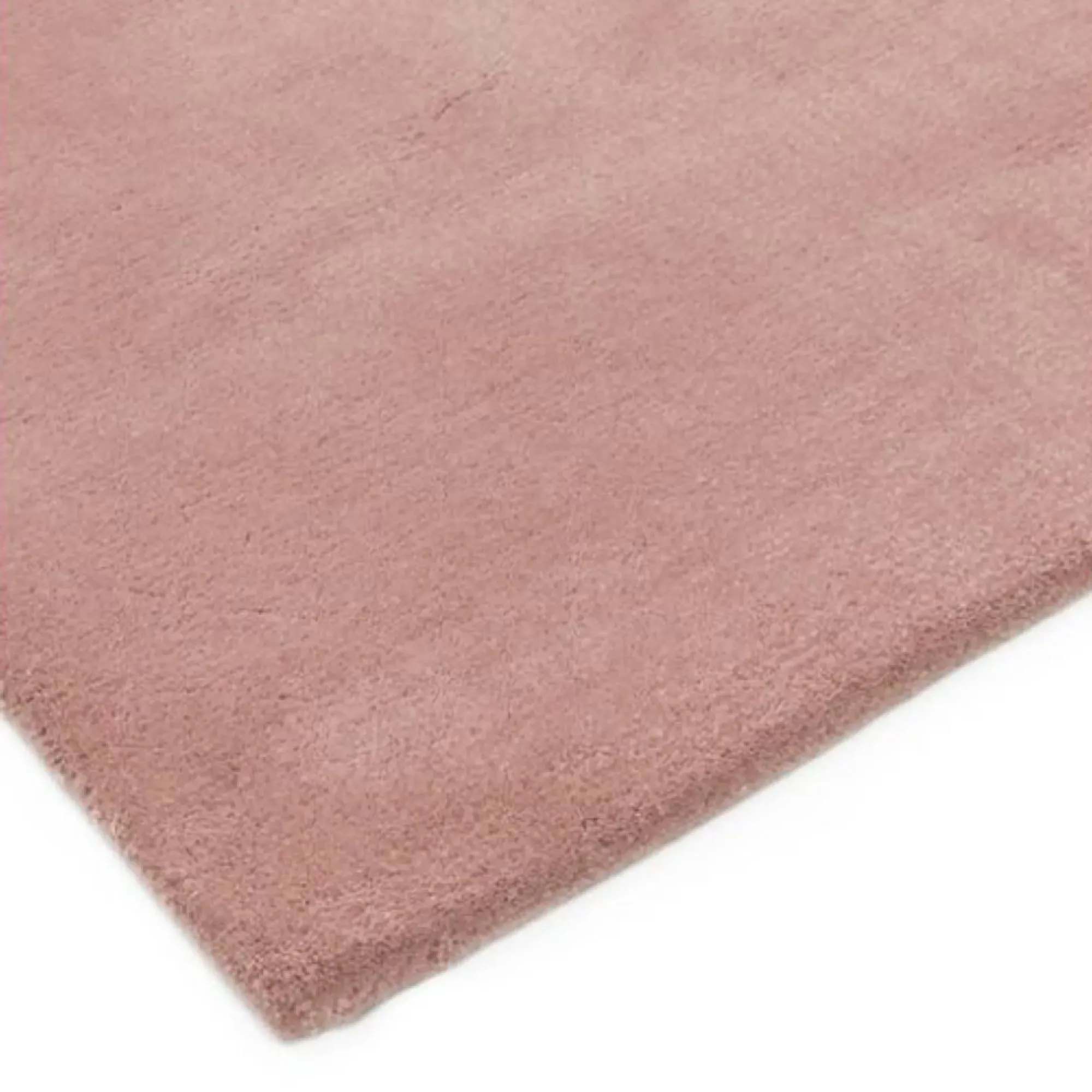 Aran Plain Rug - Rose Pink