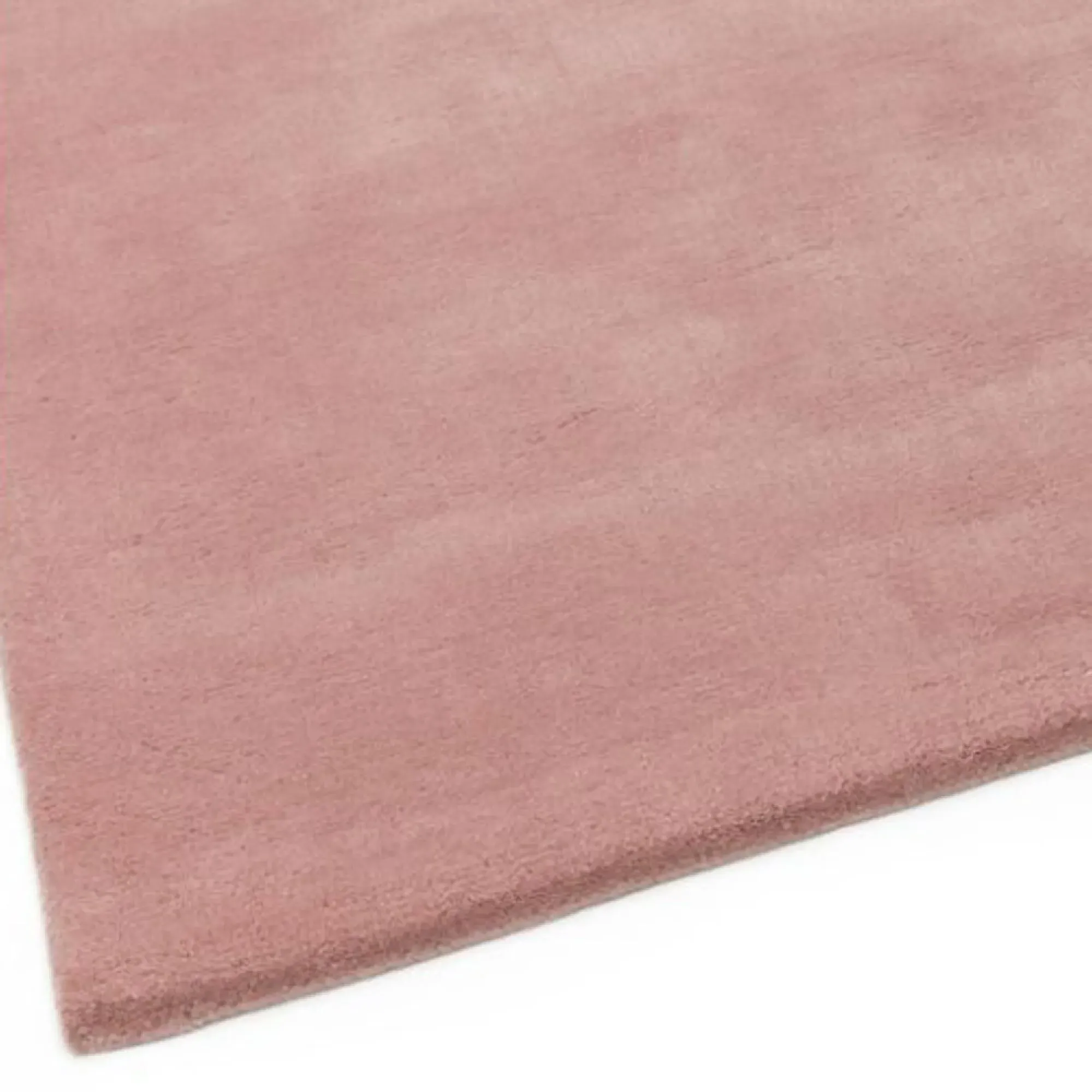 Aran Plain Rug - Rose Pink