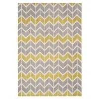Arlo Chevron Rug - Lemon, Grey