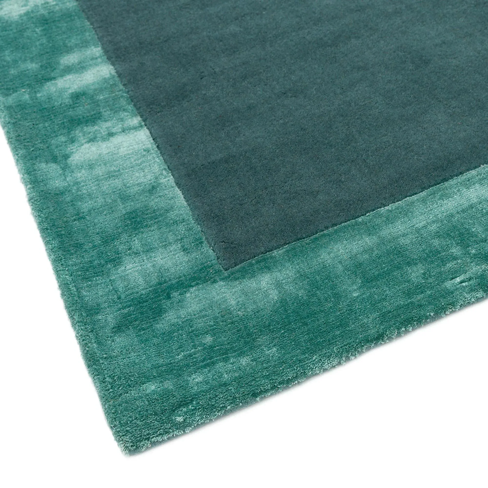 Ascot Plain Rug - Aqua Blue
