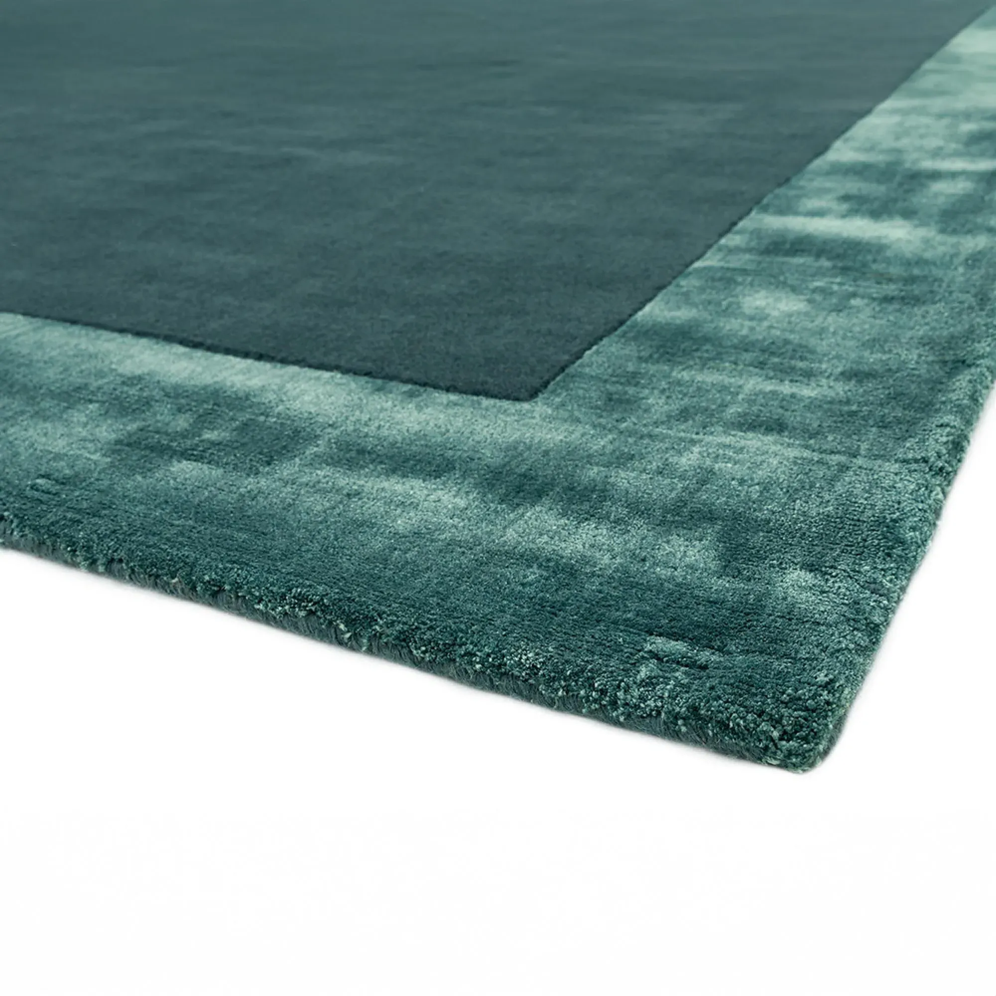 Ascot Plain Rug - Aqua Blue