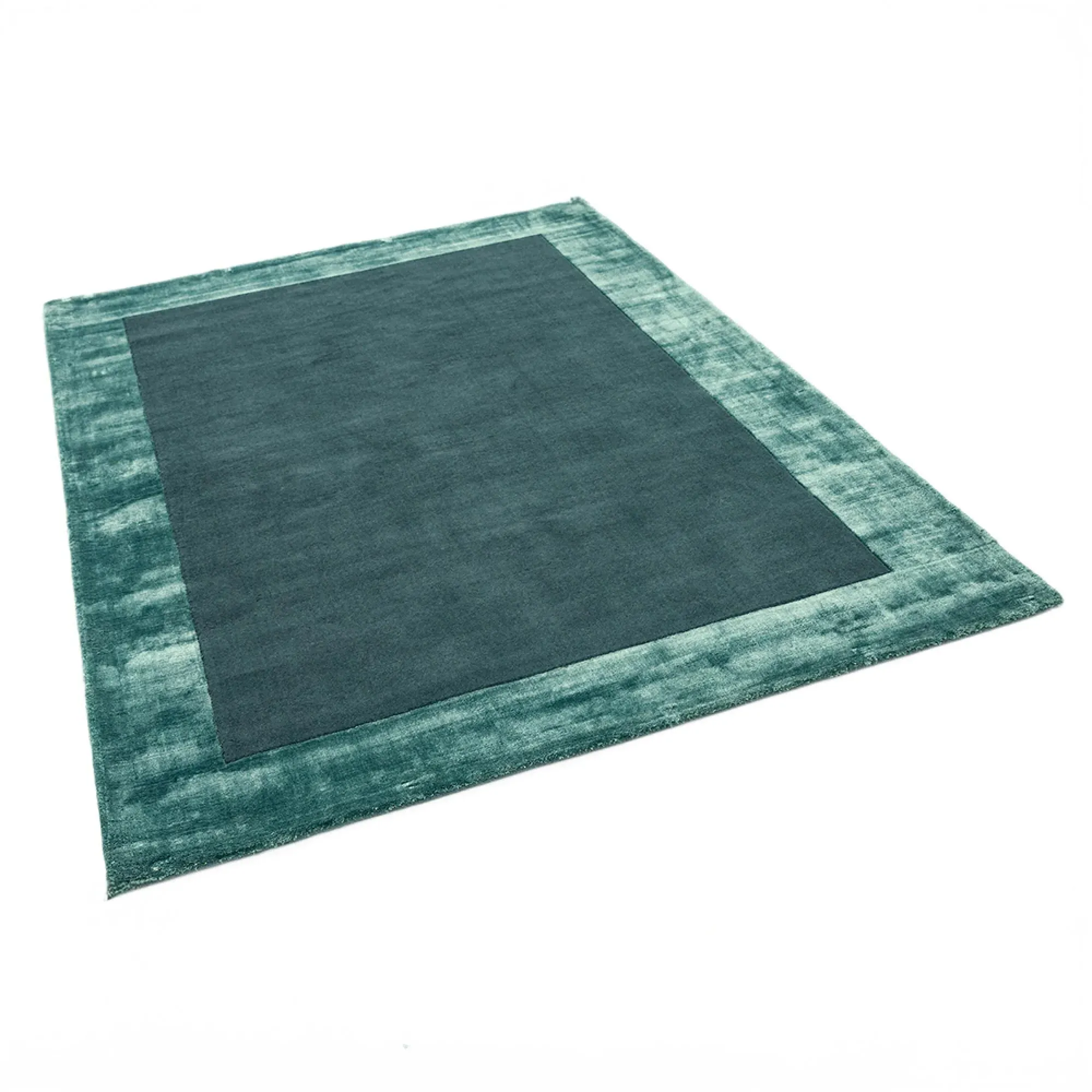 Ascot Plain Rug - Aqua Blue
