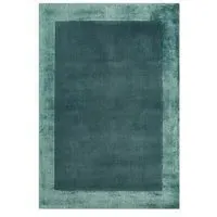 Ascot Plain Rug - Aqua Blue