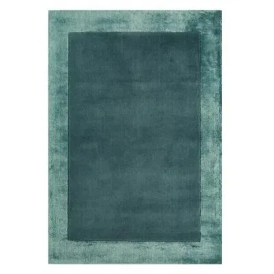 Ascot Plain Rug - Aqua Blue image