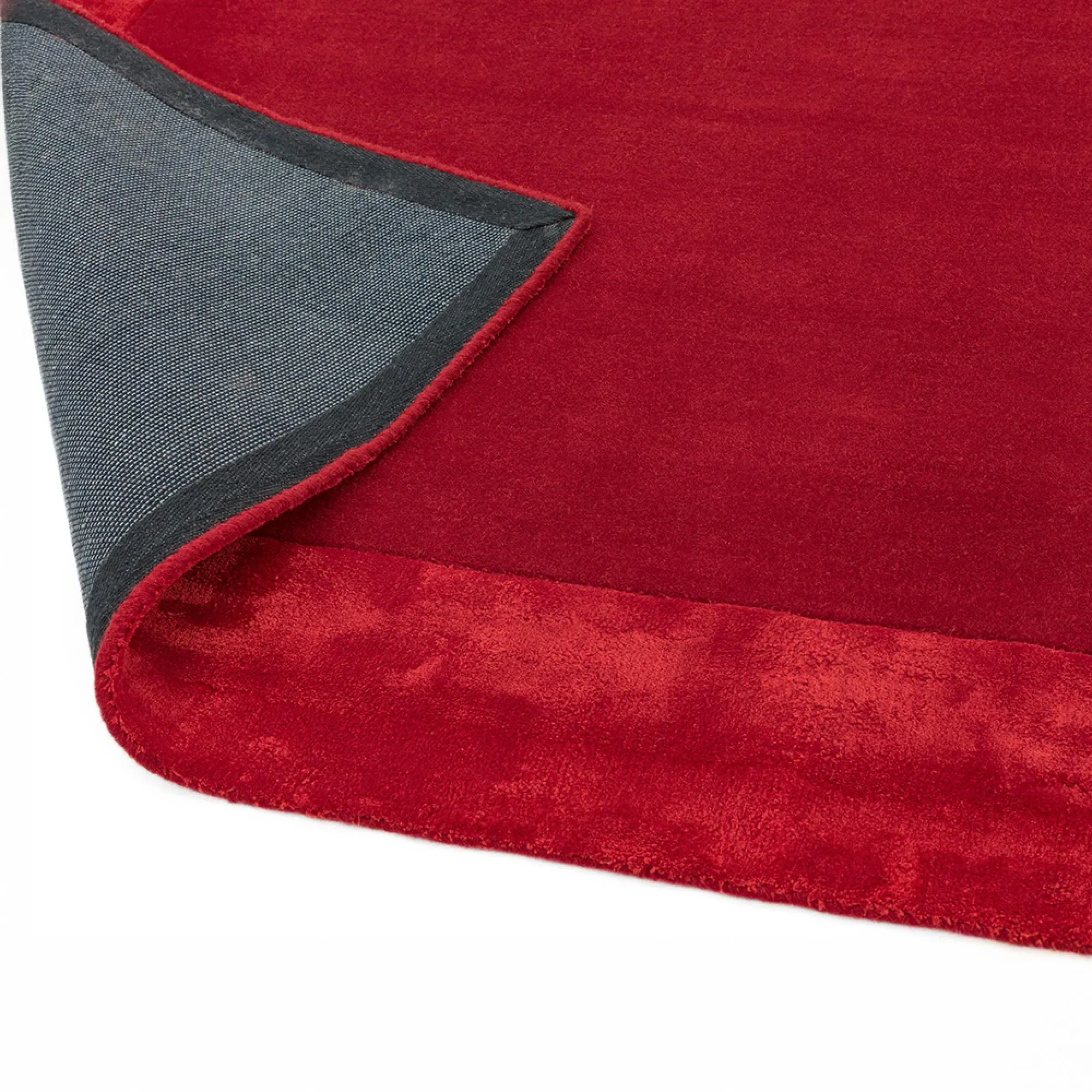 Ascot Plain Rug - Red