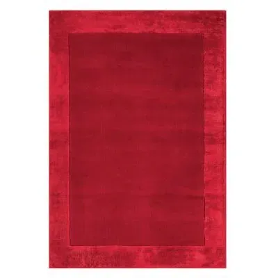 Ascot Plain Rug - Red