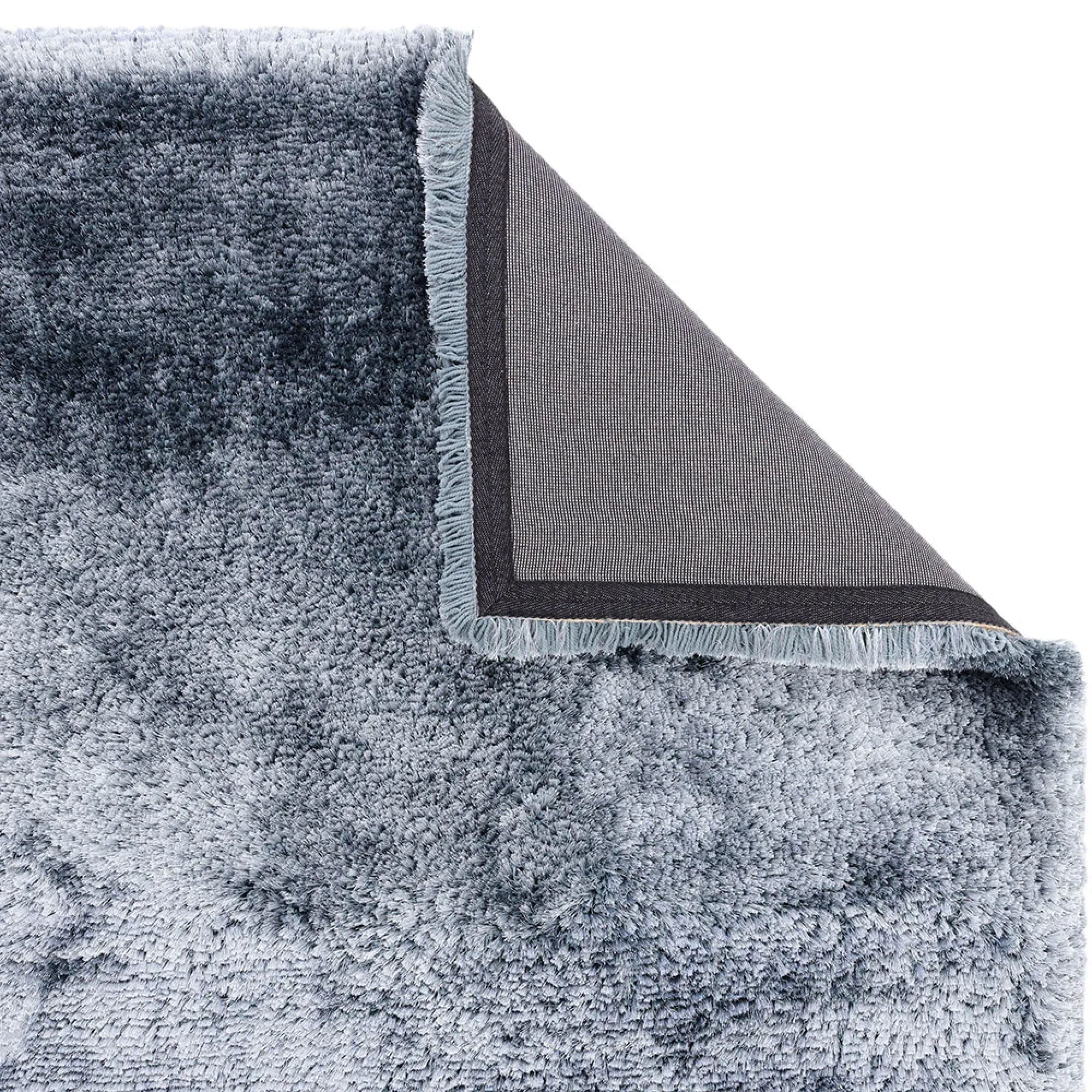 Cosy Textures Plush Rug - Airforce Blue