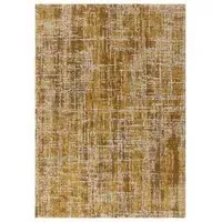 Easy Kuza Abstract Rug - Gold