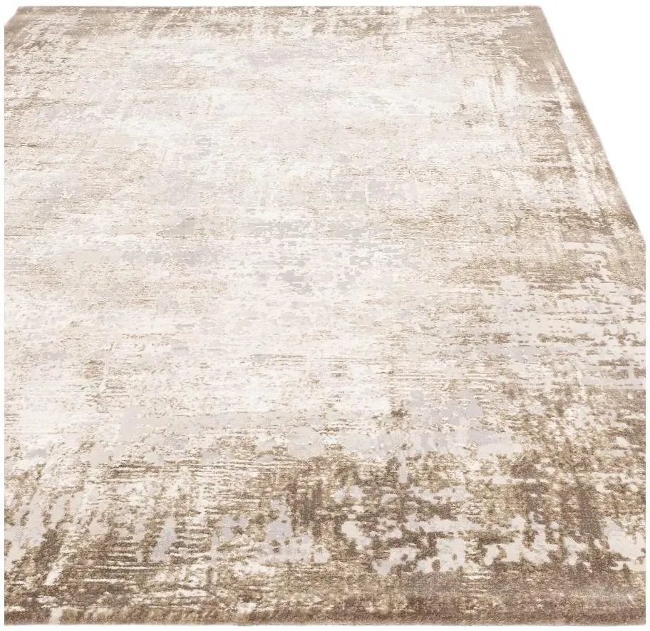 Easy Kuza Border Rug - Beige