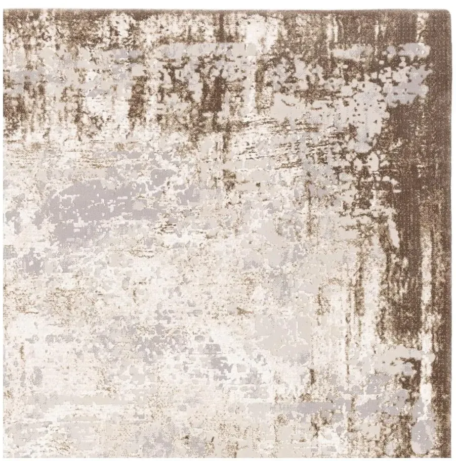 Easy Kuza Border Rug - Beige