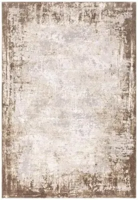 Easy Kuza Border Rug - Beige