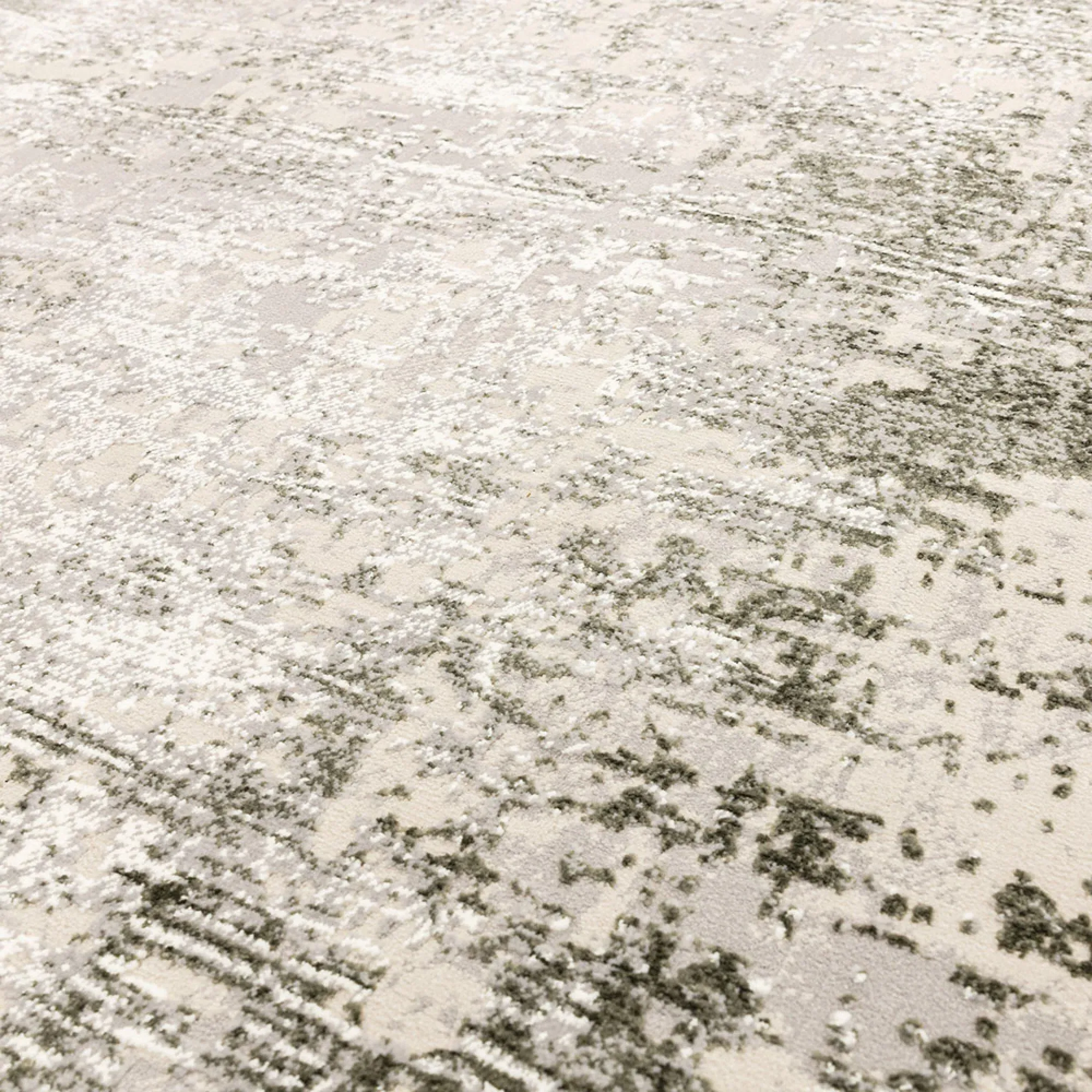 Easy Kuza Border Rug - Green