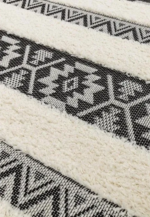 Easy Monty Stripe MN03 Rug - Black