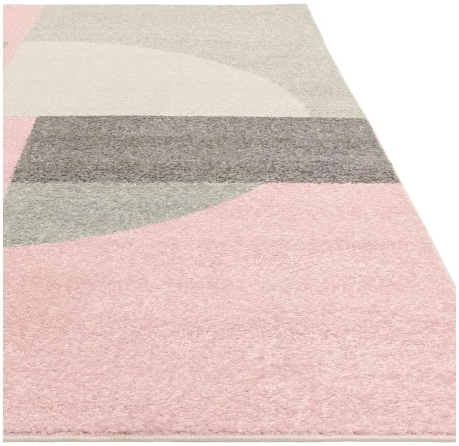 Easy Muse Circle MU21 Rug - Pink