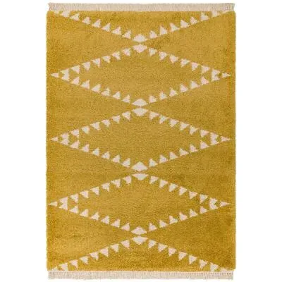 Easy Rocco Rug - Mustard