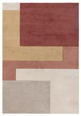 Easy Sketch Blocks Rug - Earth