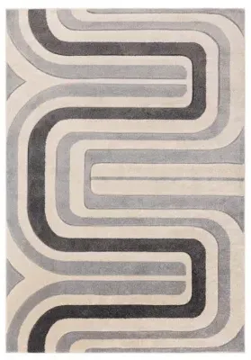 Easy Sketch Contour Rug - Grey Multi image