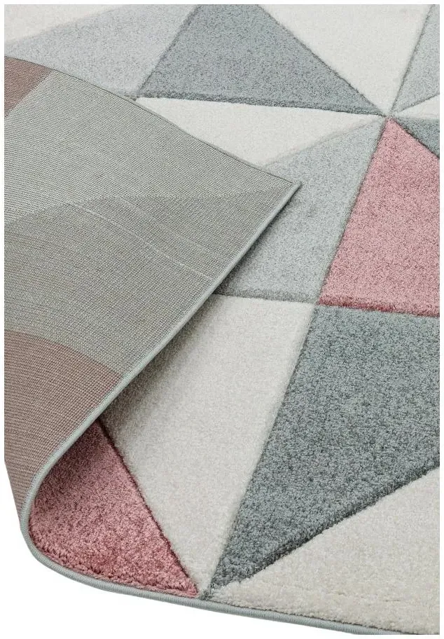 Easy Sketch Cubic Rug - Pink