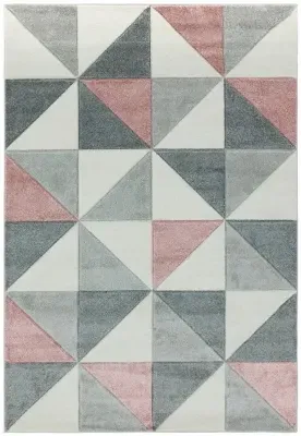 Easy Sketch Cubic Rug - Pink