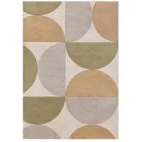 Easy Sketch Curve Rug - Ochre Multi