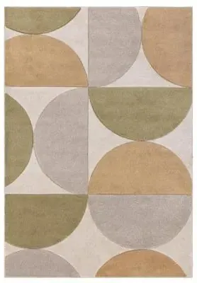 Easy Sketch Curve Rug - Ochre Multi