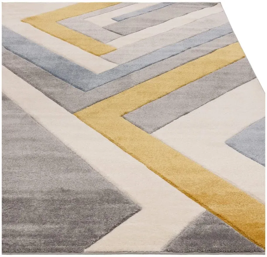 Easy Sketch Linear Rug - Grey Multi