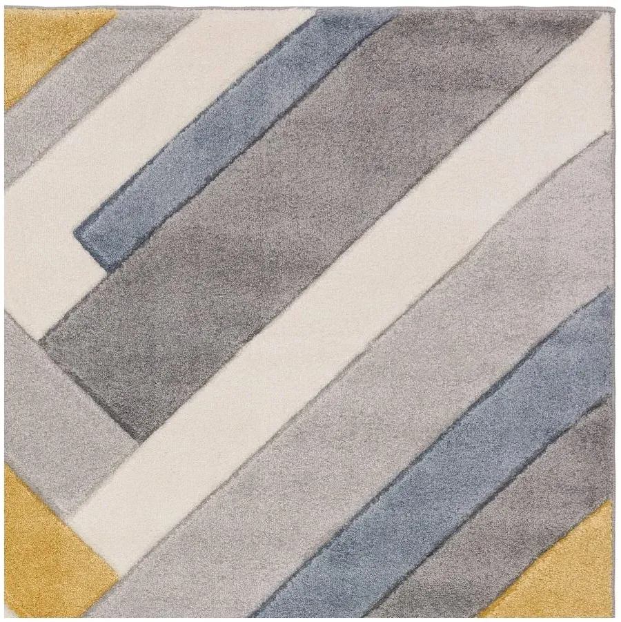 Easy Sketch Linear Rug - Grey Multi