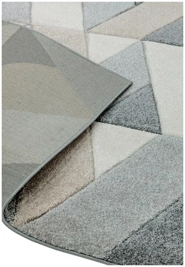 Easy Sketch Rhombus Rug - Grey Multi