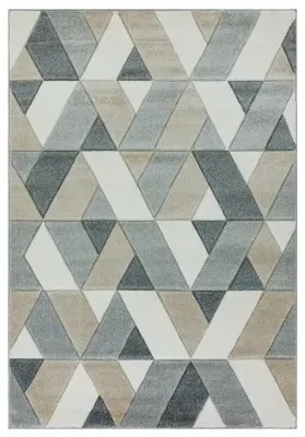 Easy Sketch Rhombus Rug - Grey Multi