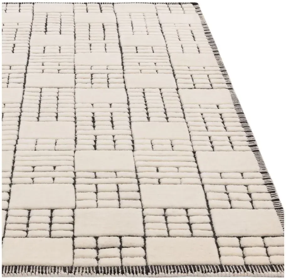 Empire Rug - Cream and Black